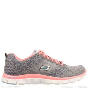 SKECHERS Flex Appeal Tribeca Charcoal/Pink