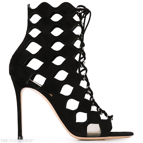 Suede Cut-out Booties | GIANVITO ROSSI on The Daily Shoe®