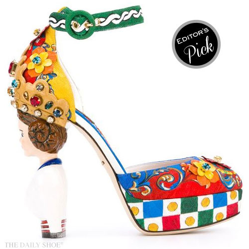 DOLCE & GABBANA Carretto Siciliano print pumps
