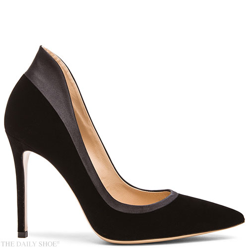 Gianvito Rossi Velvet Tuxedo Heels