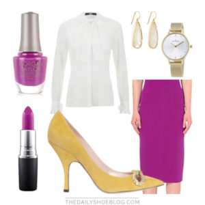 Yellow Rochas outfit