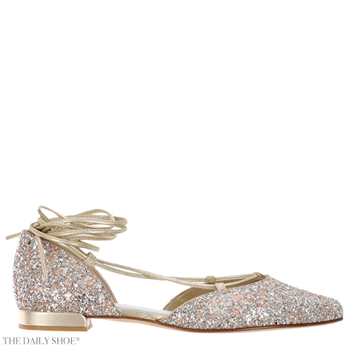 STUART WEITZMAN Glitter Ballet flats