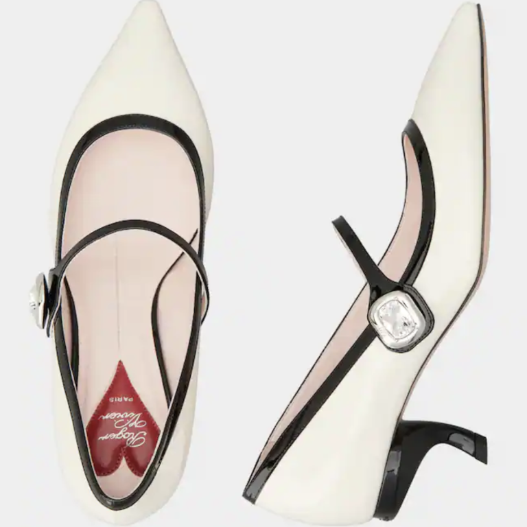 Roger Vivier Virgule Mary Jane Insole with Heart Motif